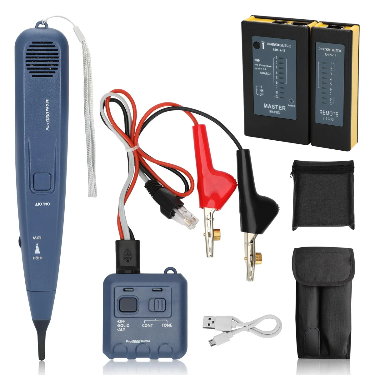  Pro3000 Tone Generator and Probe Kit Bundle with Network Cable Tester — product photo