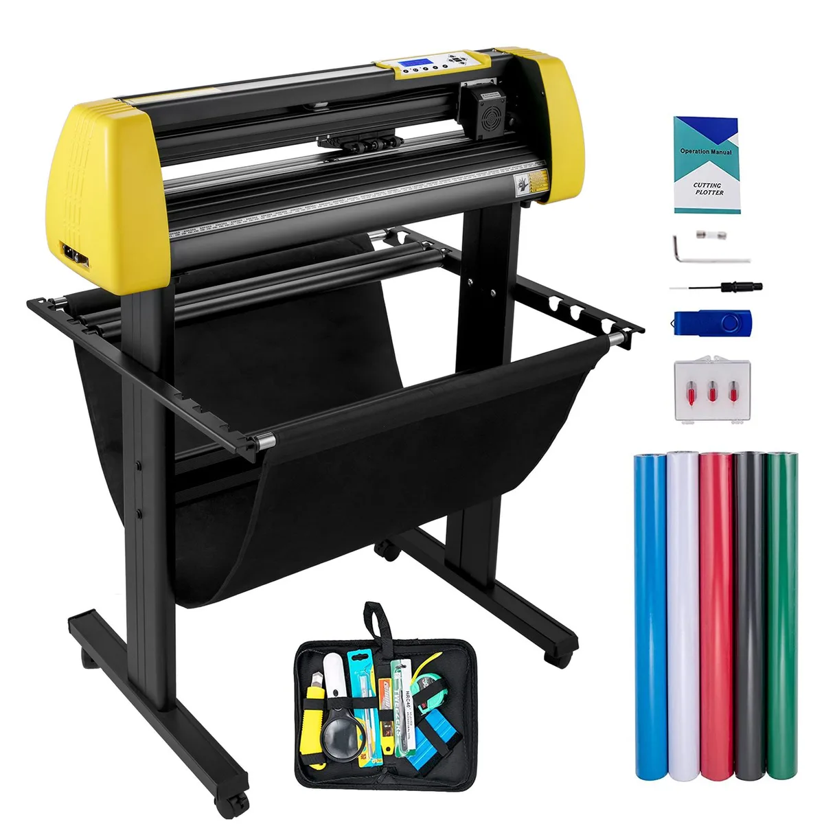 VEVOR VEVOR KW-870 die cutting plotter 34 in / 870 mm feed 31 in / 780 mm cut 800 mm/s 500 g force — product photo