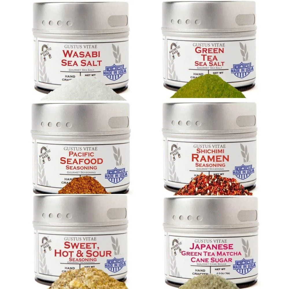 Gustus Vitae Condiments Gustus Vitae Condiments Japanese Seasoning Gift Set Six Pack — product photo