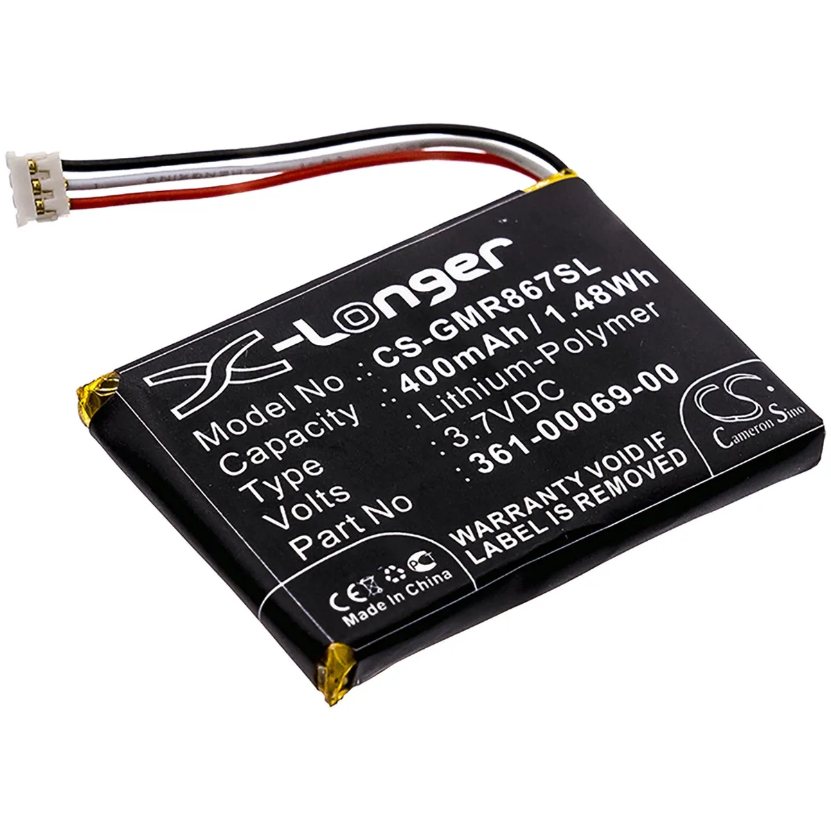 Cameron &amp; Co Cameron &amp; Co DS-CS-GMR867SL training aid 3.7V 400mAh Li-Polymer — product photo
