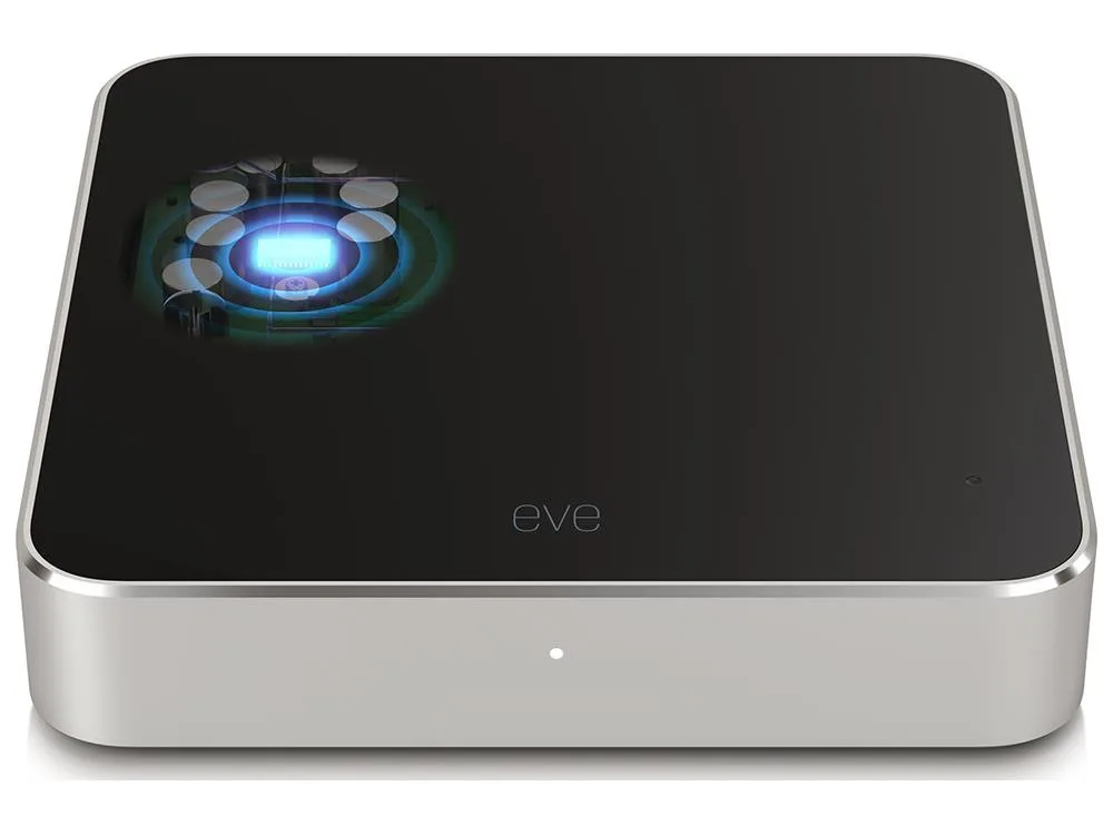 Compact black network audio player with RCA and optical outputs