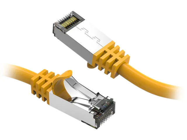 Nippon Labs Nippon Labs 60CAT8-0.5-26YW Cat8 network ethernet cable 0.5 ft 26 AWG yellow — product photo