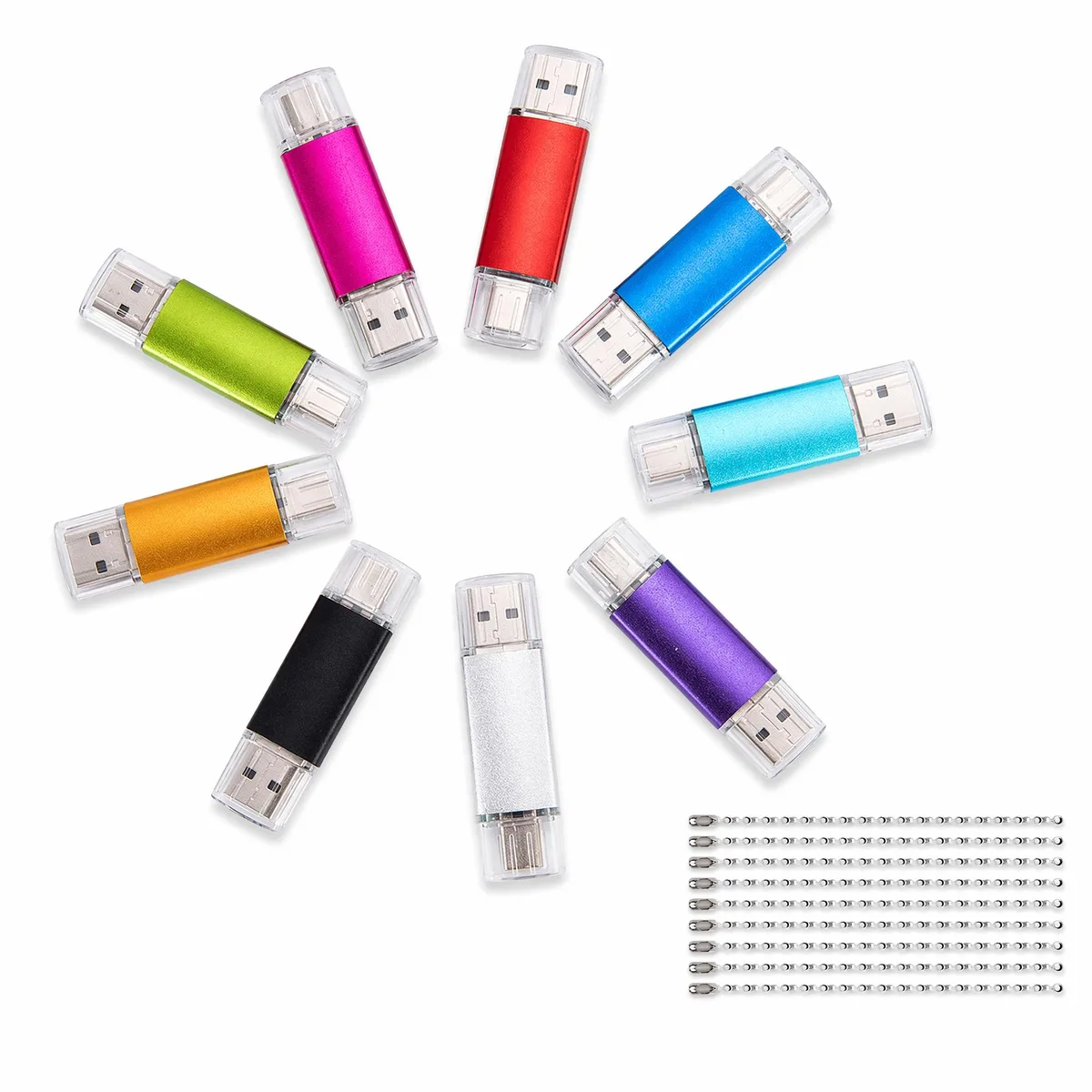Halasal Halasal LCOTG10 10-pack USB 2.0 Type-C 32 GB flash drives — product photo