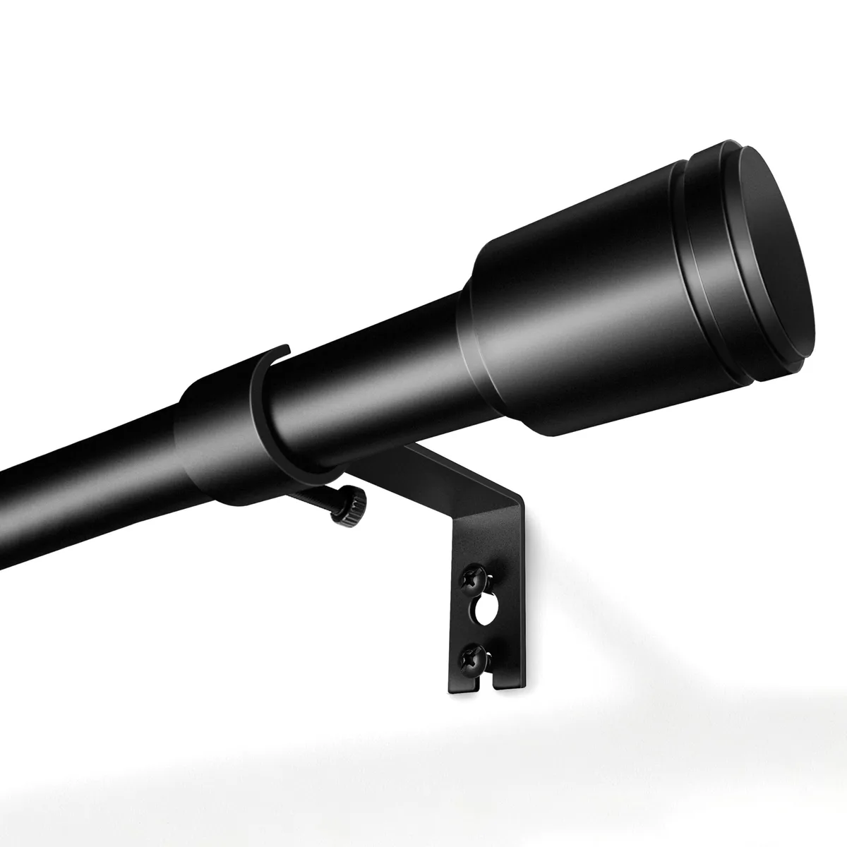  Edidonson Adjustable Black Curtain Rod 30-90 Inch 6 Piece 25 lb — product photo