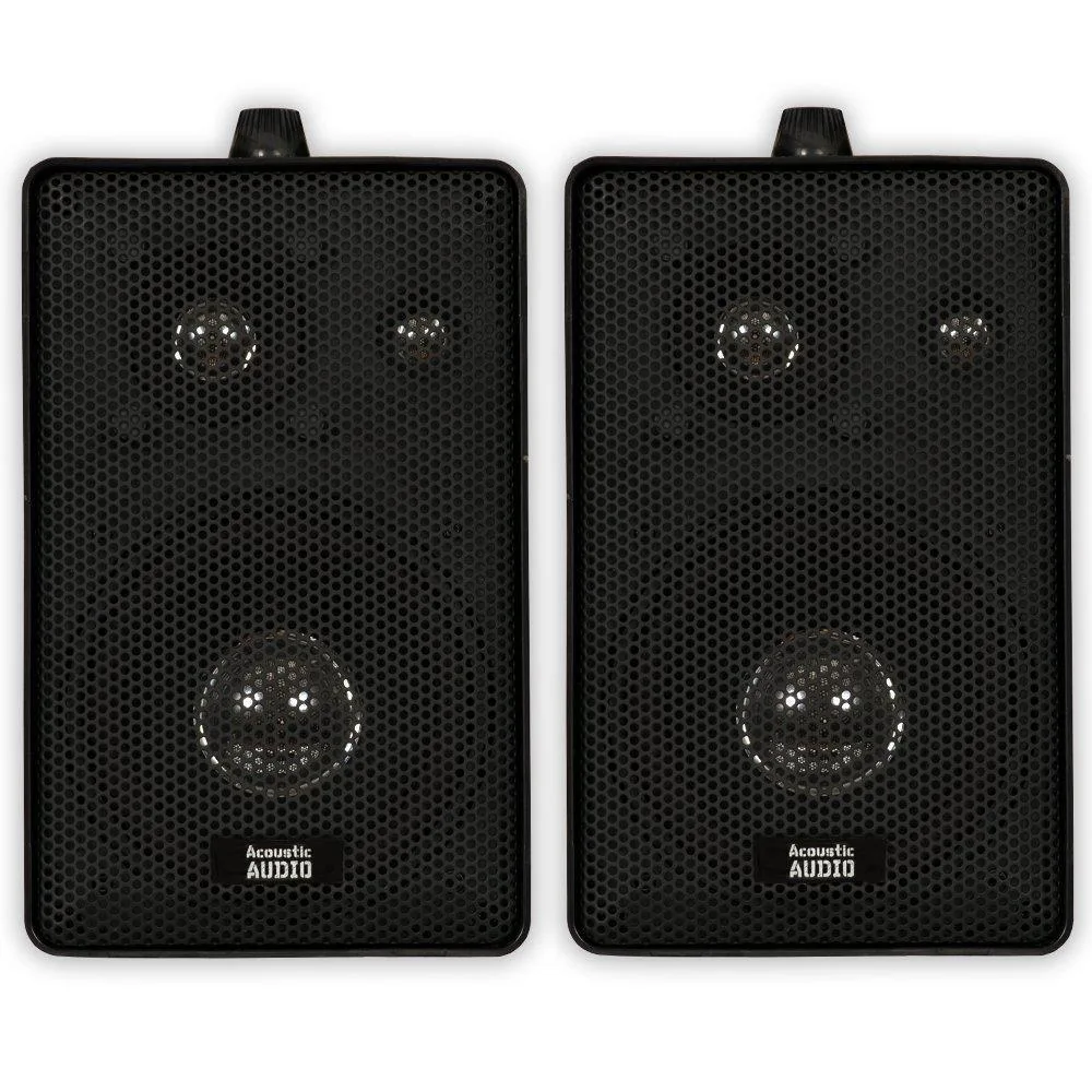 Acoustic Audio Acoustic Audio 251B indoor outdoor 3-way speakers 400 W black pair — product photo