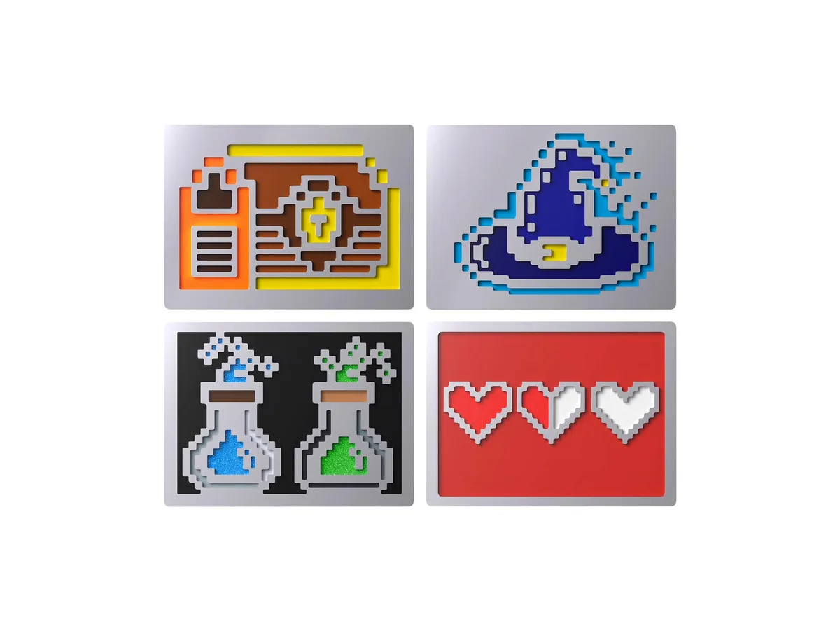 HP HP HyperX Badge Pack 8-Bit Magnetic Badges 85U19AA — product photo