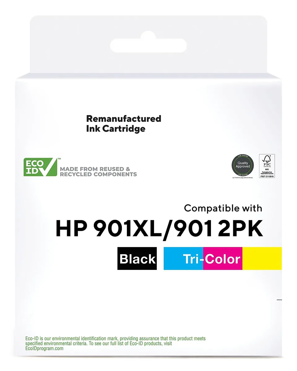 Black and red nylon calculator ribbon cartridge on white background