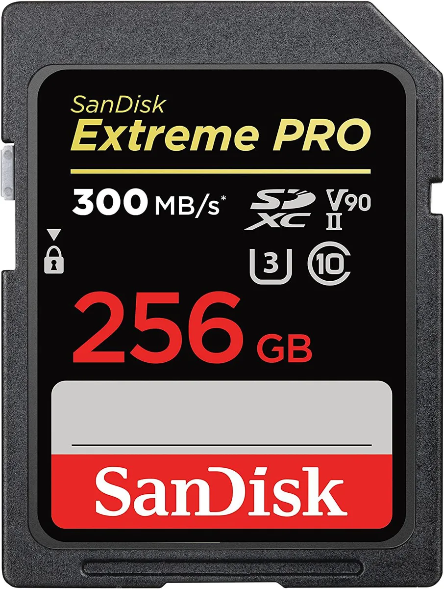 SanDisk SanDisk Extreme Pro SDXC UHS-II 256GB 300MB/s memory card — product photo