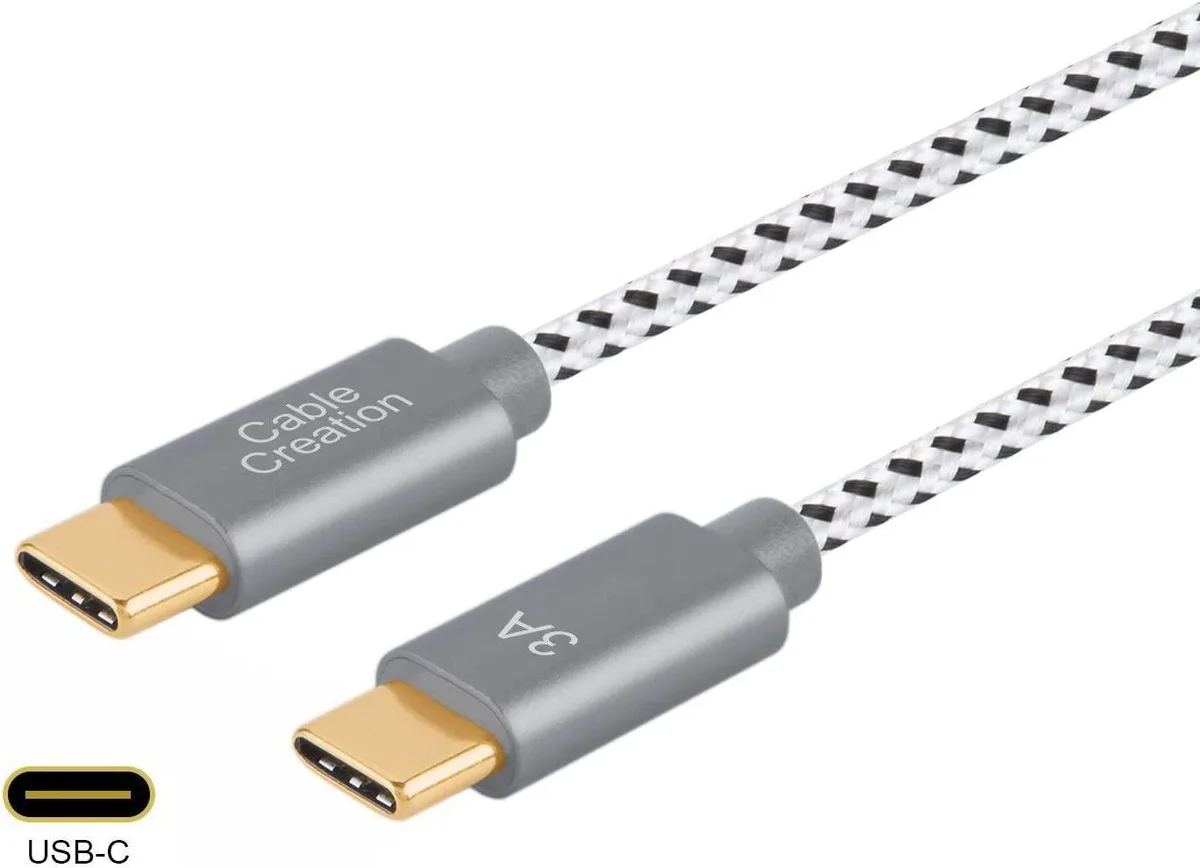 CableCreation CableCreation USB C to C cable 1 ft 60 W 480 Mbps Space Gray — product photo