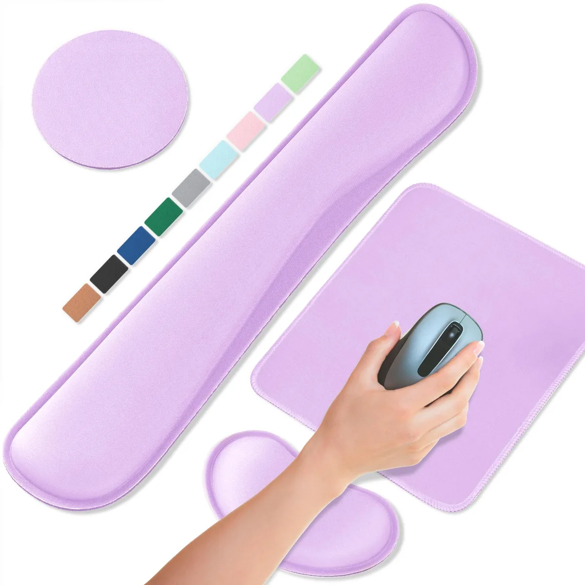  ABRONDA AB-052-Purple-SET Wrist Rest Set Purple — product photo
