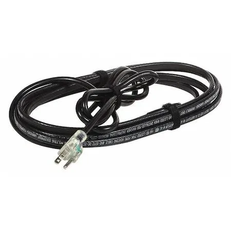 24 ft self-regulating heating cable with 6 ft cold lead and grounded 120V plug