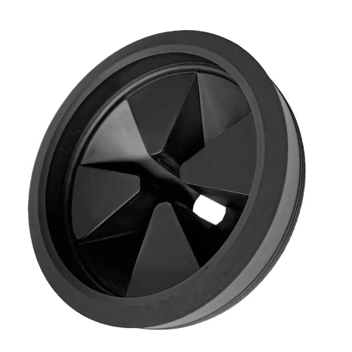 Black rubber sink baffle splash guard 3.13in diameter
