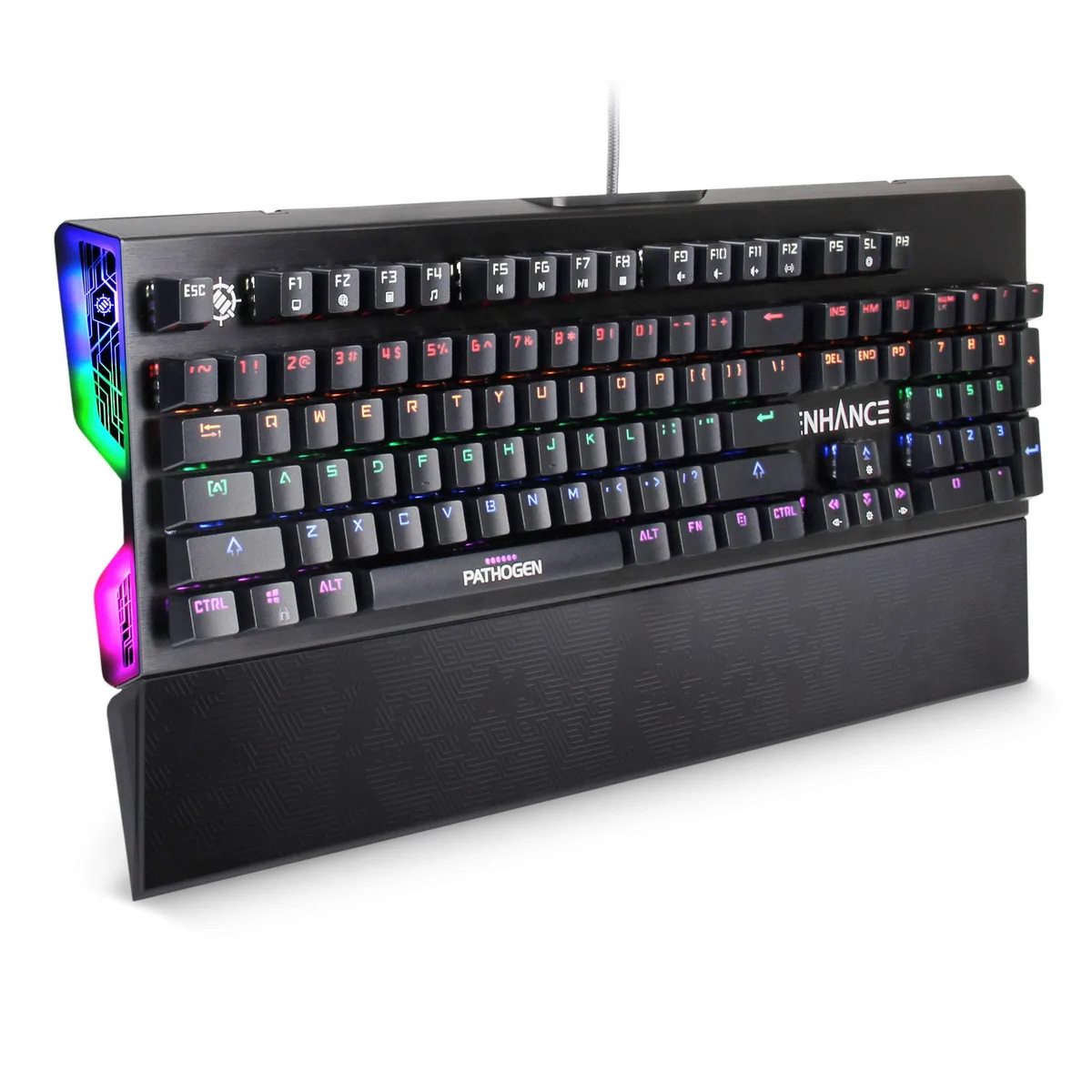 ENHANCE ENPAKNO100BKUS Blue Optical Switch Gaming Keyboard — product photo