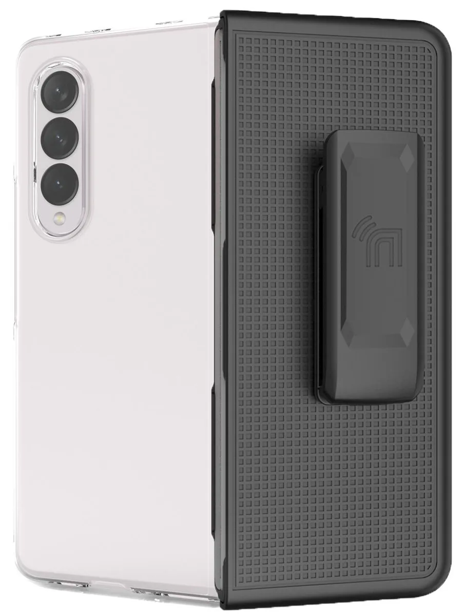 Nakedcellphone Nakedcellphone Grid Case + Holster Combo for Samsung Galaxy Z Fold 4 5G — product photo