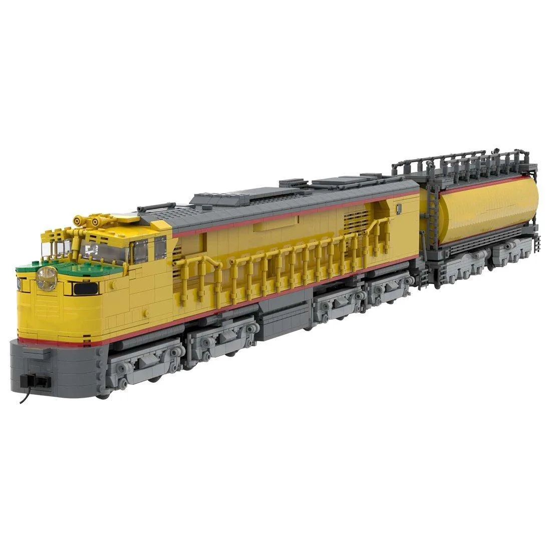 ZITIANYOUBUILD ZITIANYOUBUILD Pacific GTEL 8500 Veranda and Fuel Tender Train 3539 Parts Educational Building Set — product photo