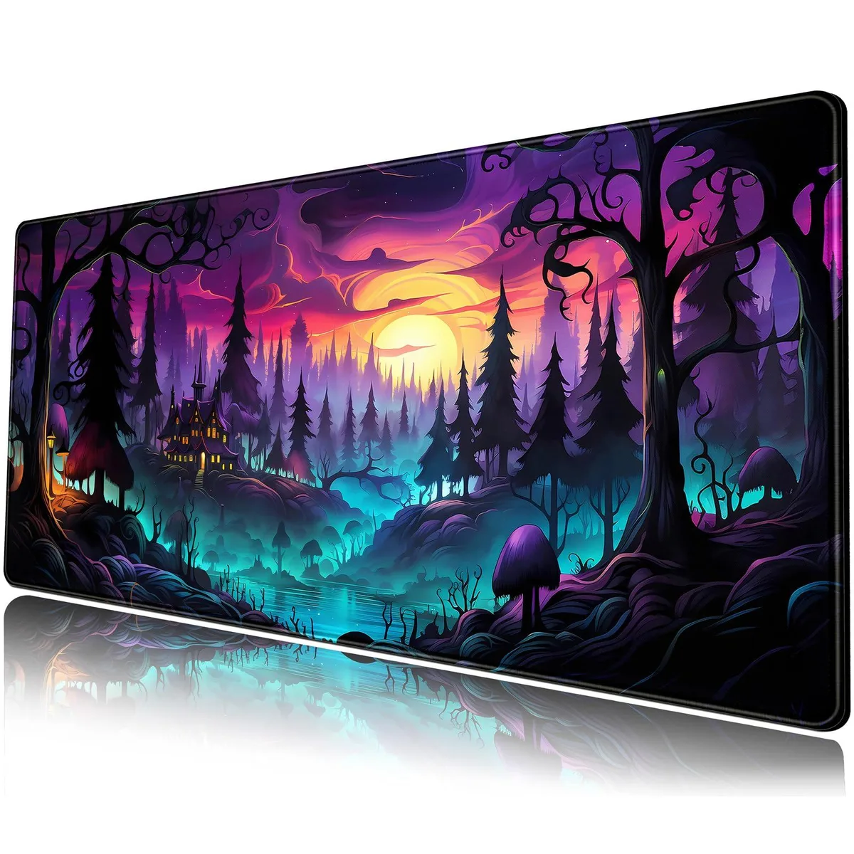 KEHIPI KEHIPI Mystic Forest desk mat 31.5 x 11.8 in mouse pad — product photo