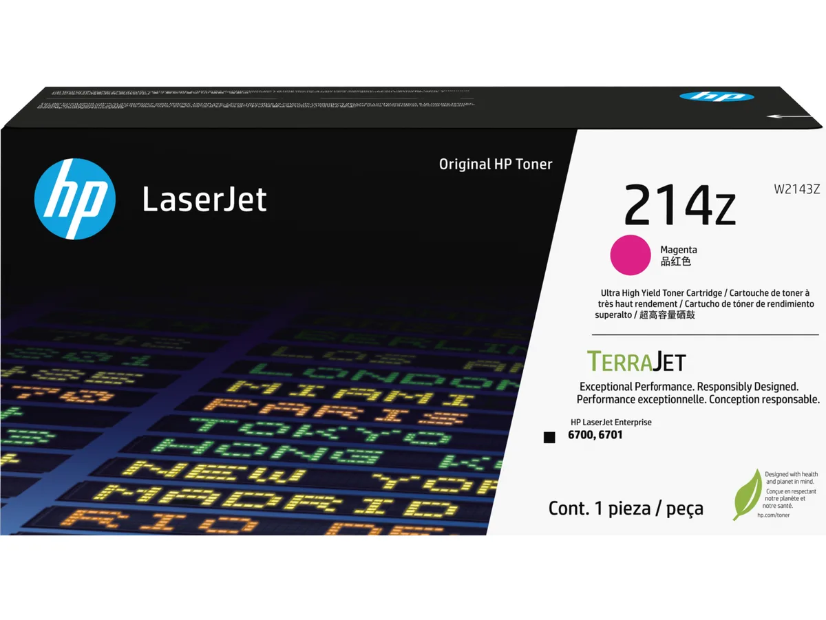 HP HP W2143Z 214Z TerraJet Magenta Toner Cartridge — product photo