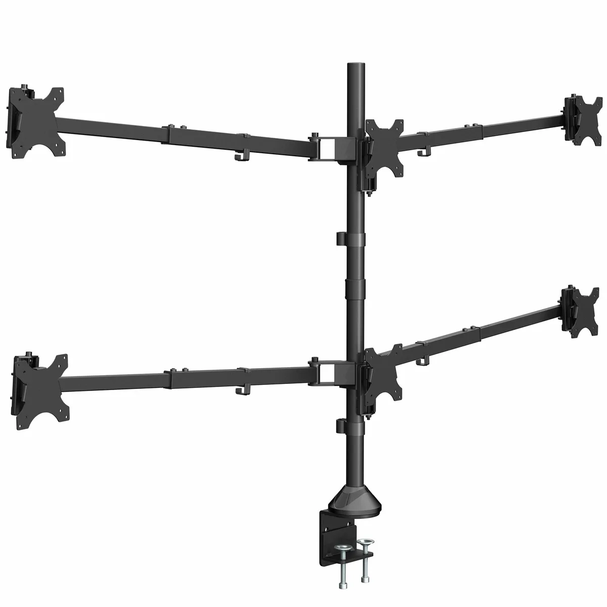 VIVO VIVO Telescoping Hex Monitor Mount 6 screens 22 lbs 39.5" pole — product photo