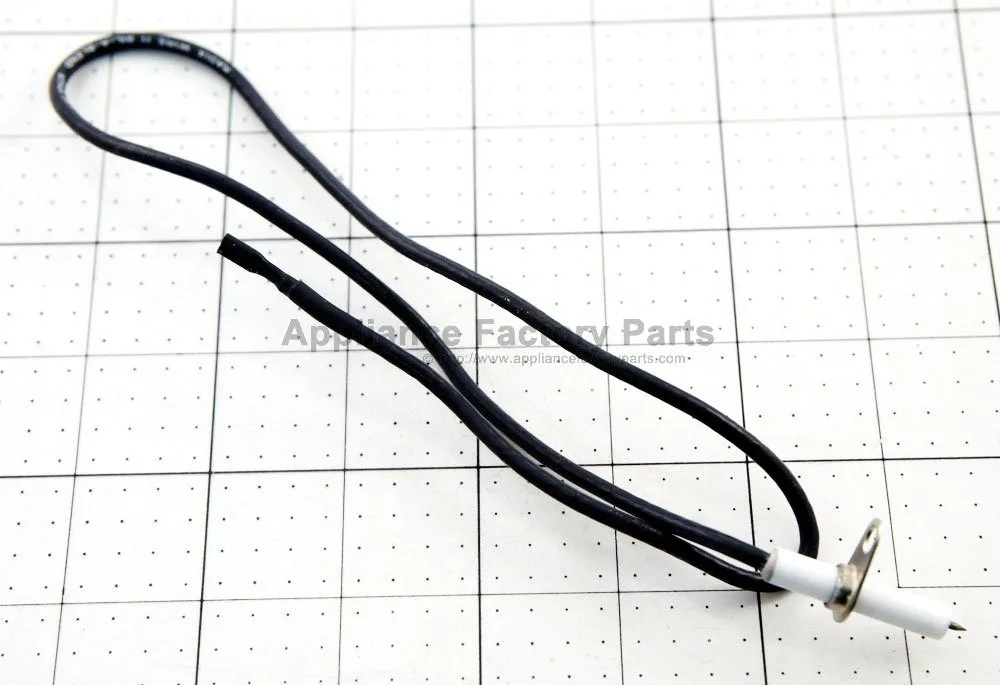 Thin metal ignition wire with ceramic electrode tip and connector end