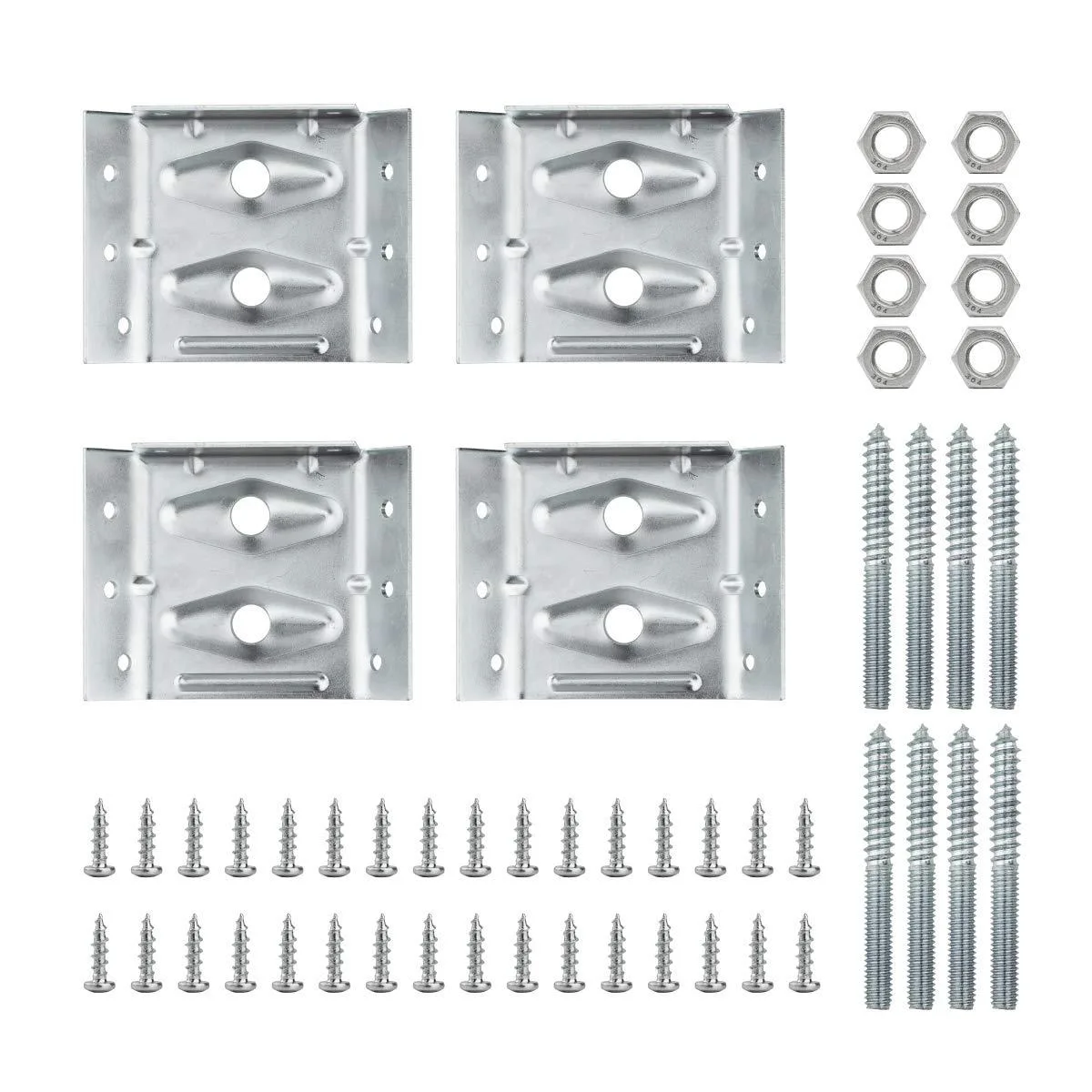  AUTO-VOX 71428 Surface Mount Corner Brackets 4PK Bronze 4.5 in x 3.4 in x 1.5 in — product photo