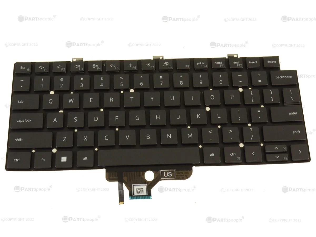 DELL DELL Latitude 5320 7320 Backlit Keyboard J8Y7H laptop replacement part — product photo