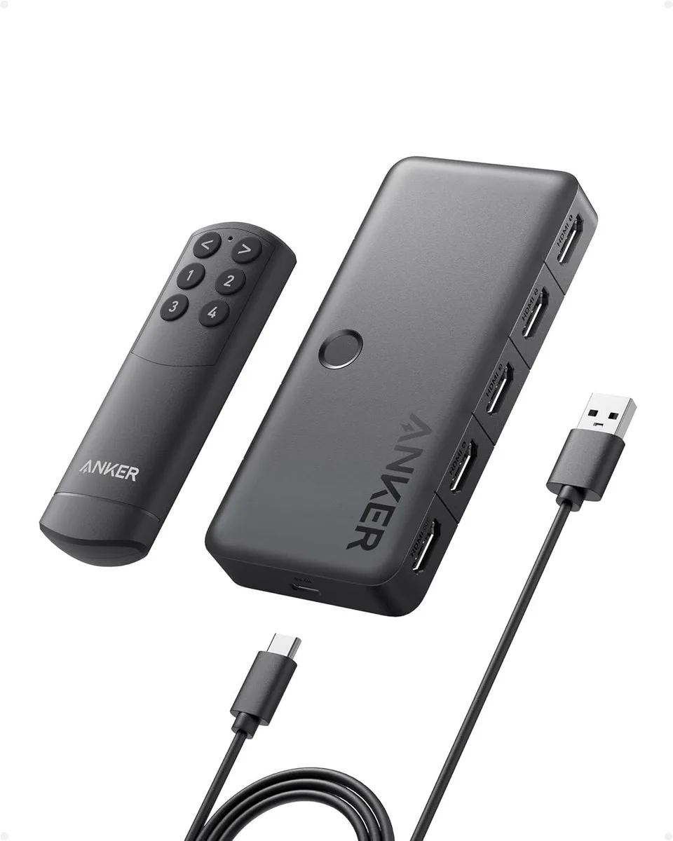 FLEANE FLEANE HDMI Switch 4K 60Hz 4 in 1 Out Audio Adapter — product photo