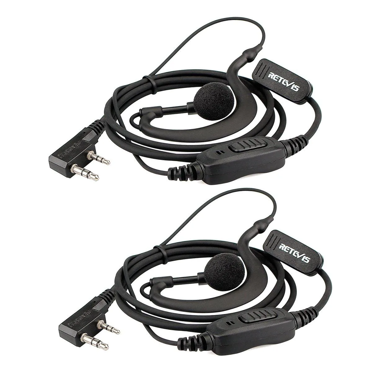 KEHIPI KEHIPI C-Type Earhook Earpiece 2-Pin 2-Pack — product photo