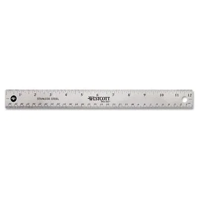Acme United Acme United 10415 Stainless Steel Ruler 12in — product photo