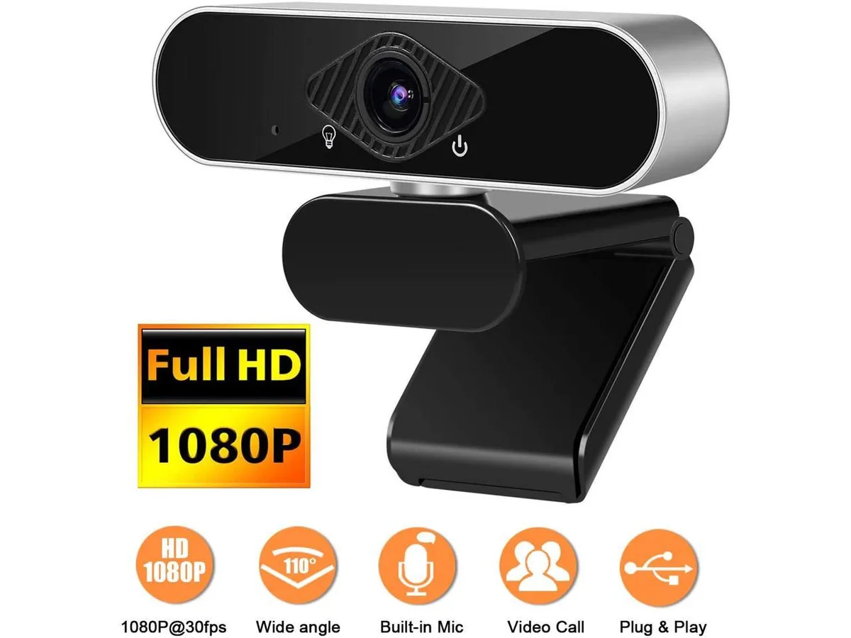 sakose sakose 0620webcam-BLK webcam Black/Silver 1080P 30 fps — product photo