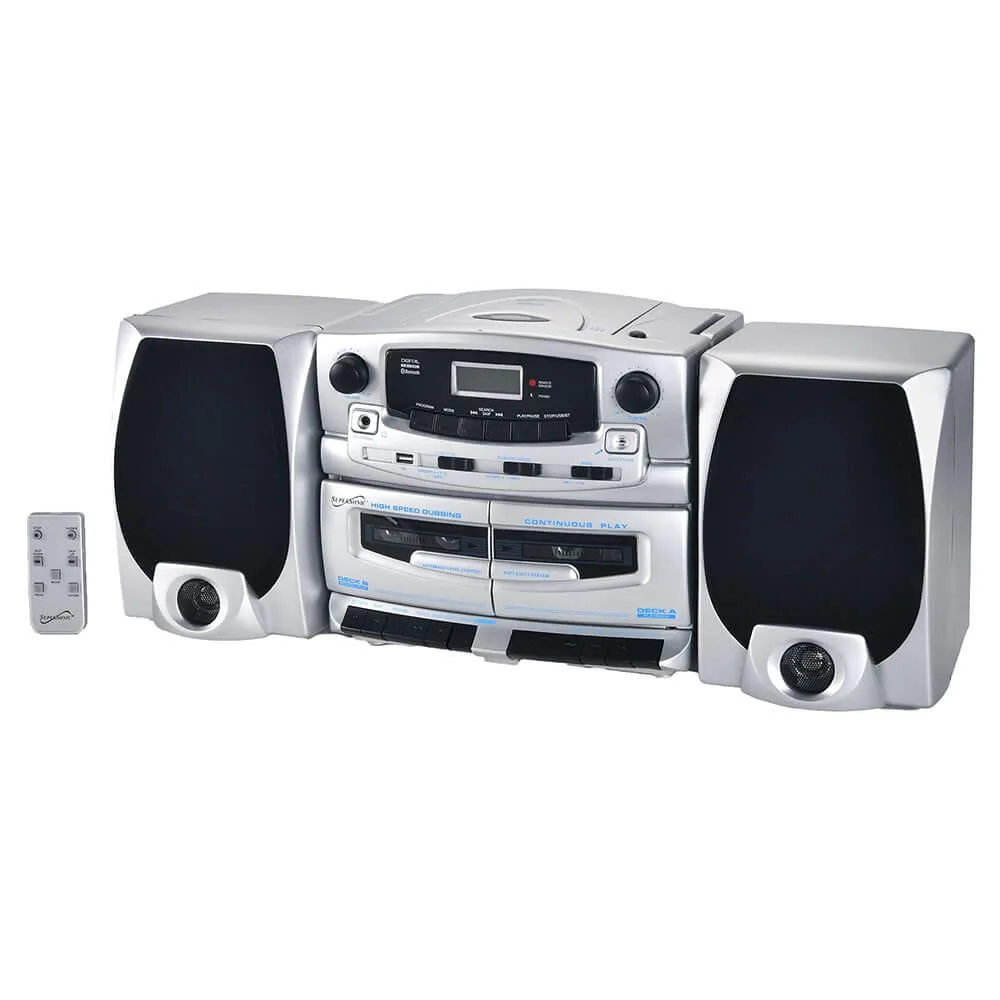SUPERSONIC SUPERSONIC Bluetooth 5.0 Multimedia Speaker System with CD Cassette Radio — product photo