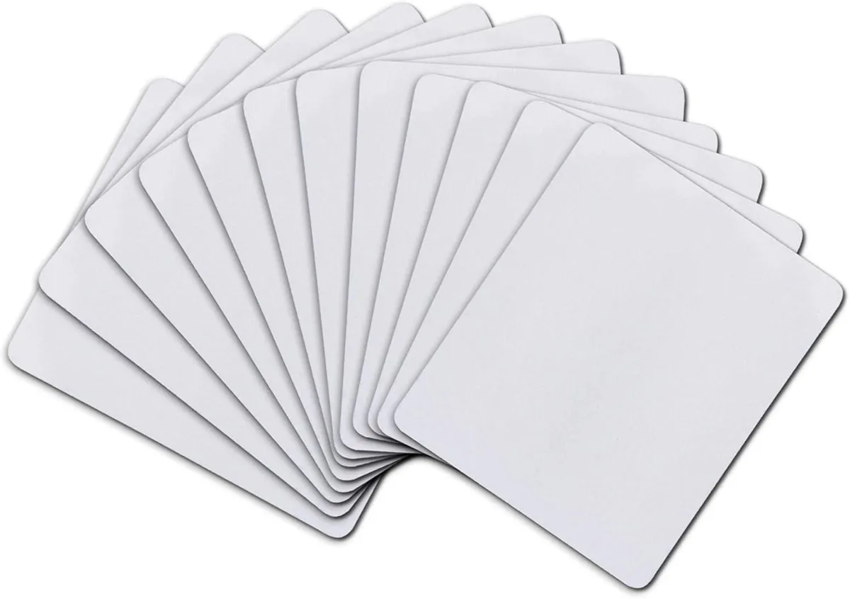 BAOFENG BAOFENG Sublimation Mouse Pad Blank Rectangular 12 pcs 24x20x.2cm White — product photo