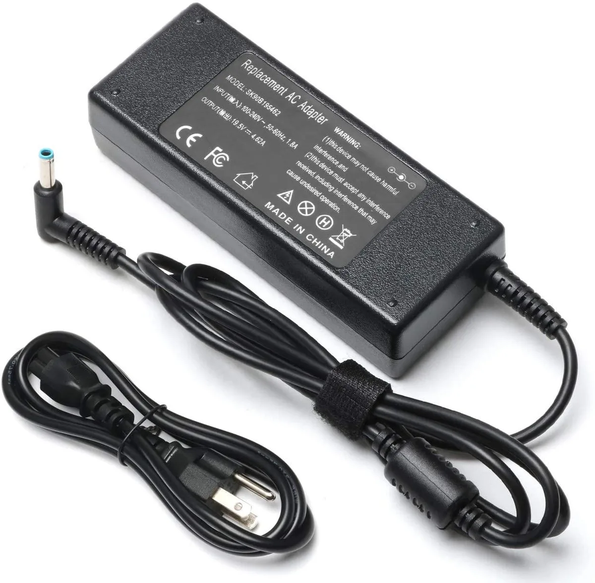 myVolts myVolts 19.5V 4.62A 90W AC Adapter 4.5mm Blue Tip — product photo