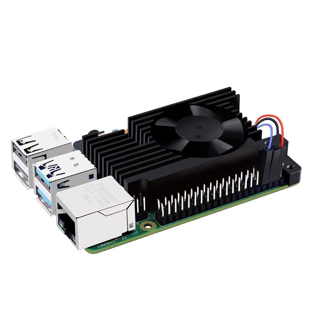 MCDODO MCDODO Armor Lite Aluminium Heatsink PWM Fan Raspberry Pi 4 Model B — product photo