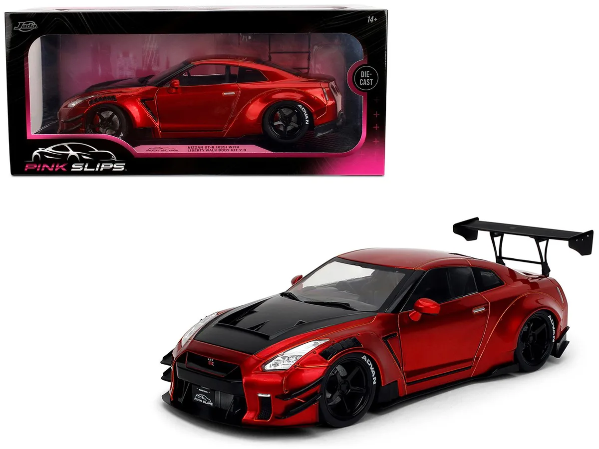 Jada Jada 36465 1:18 Nissan GT-R R35 Liberty Walk 2.0 RHD Candy Red hobby collectible — product photo