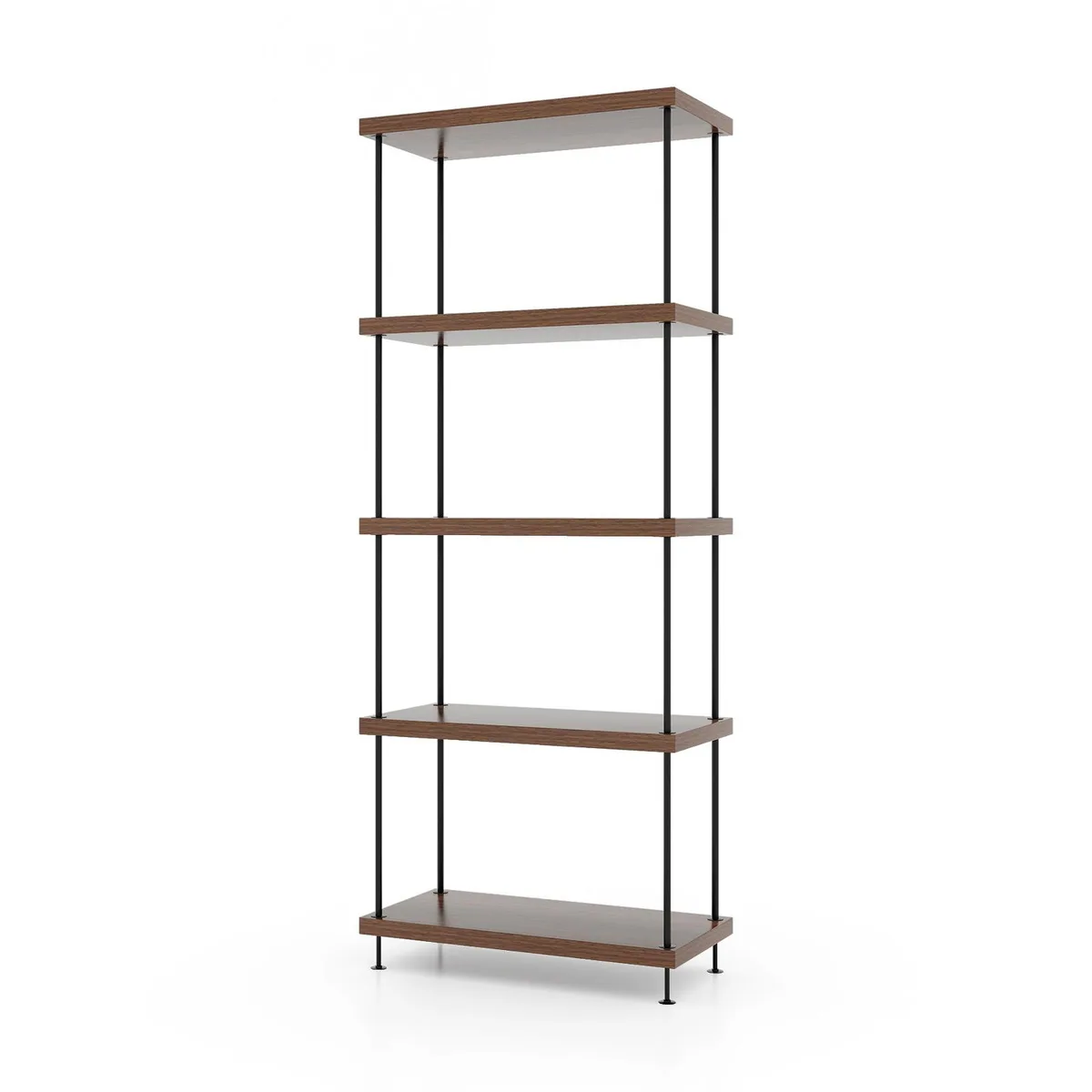SlickBlue SlickBlue 5-Tier Walnut Bookshelf 23.5" x 11.5" x 58 — product photo