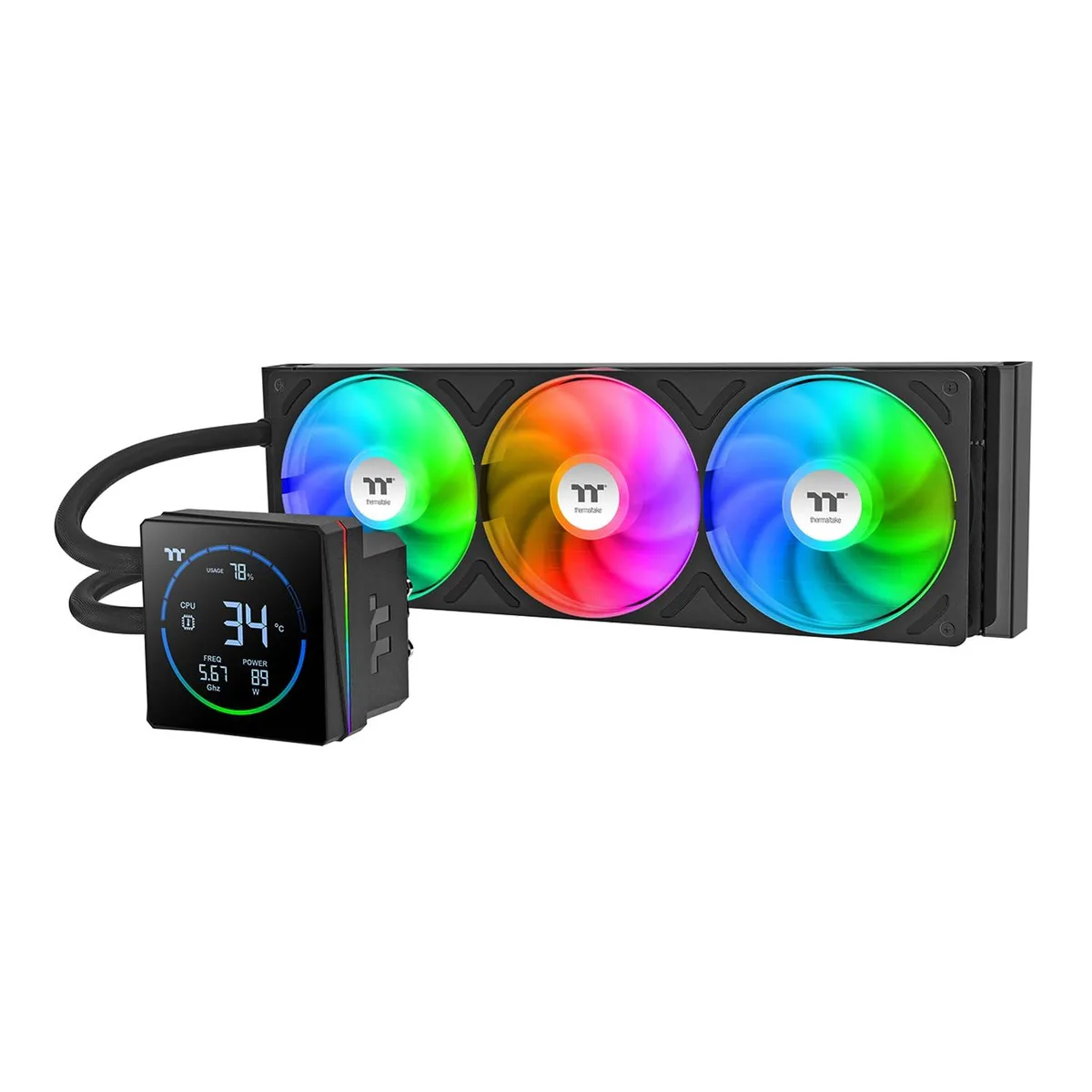 Thermaltake Thermaltake CL-W470-PL12SW-A 360mm liquid cooler — product photo