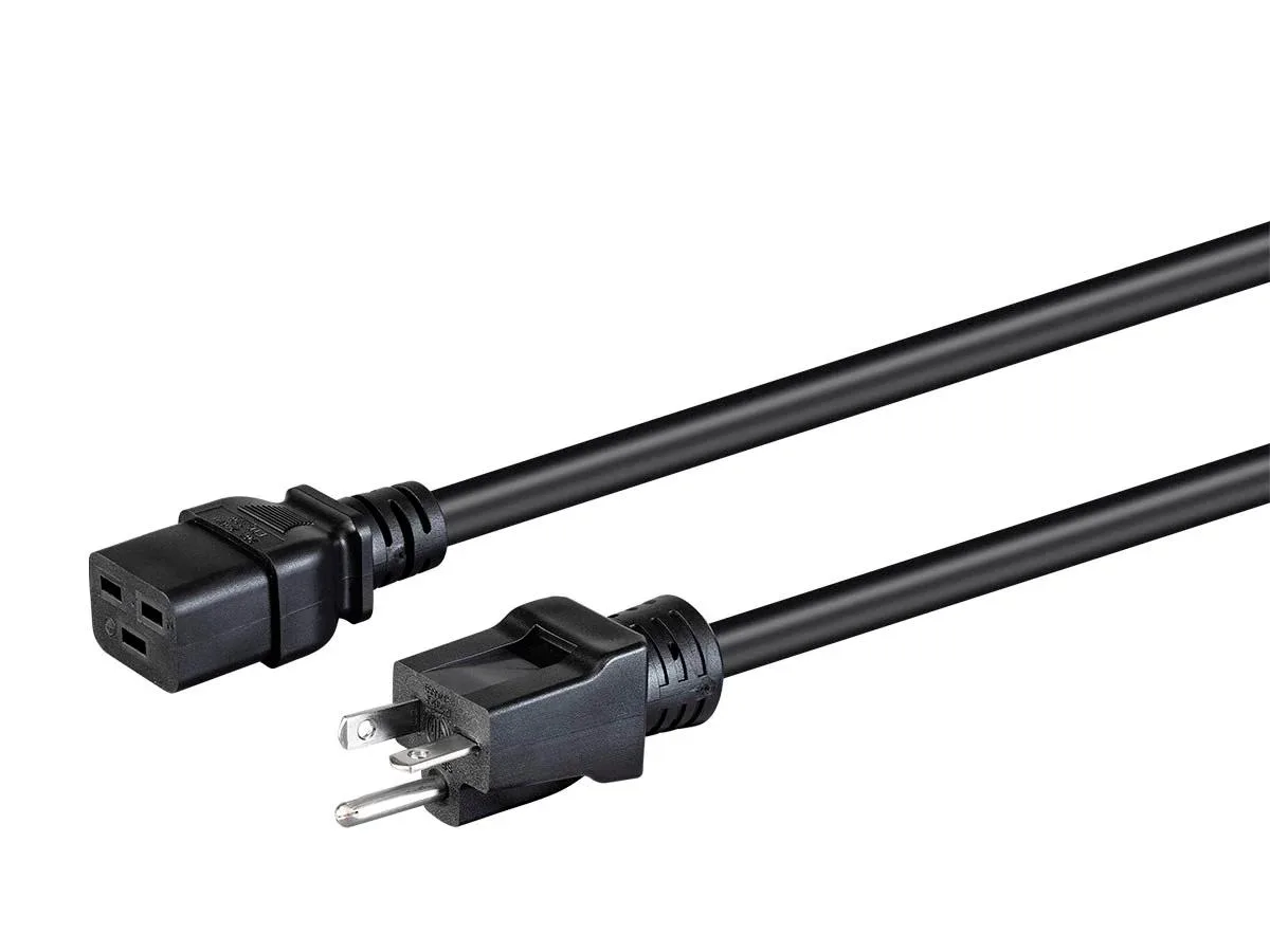 Monoprice Inc. Monoprice 135058 power extension cord 6 ft C19 to 5-20P 12AWG 20A 125V — product photo