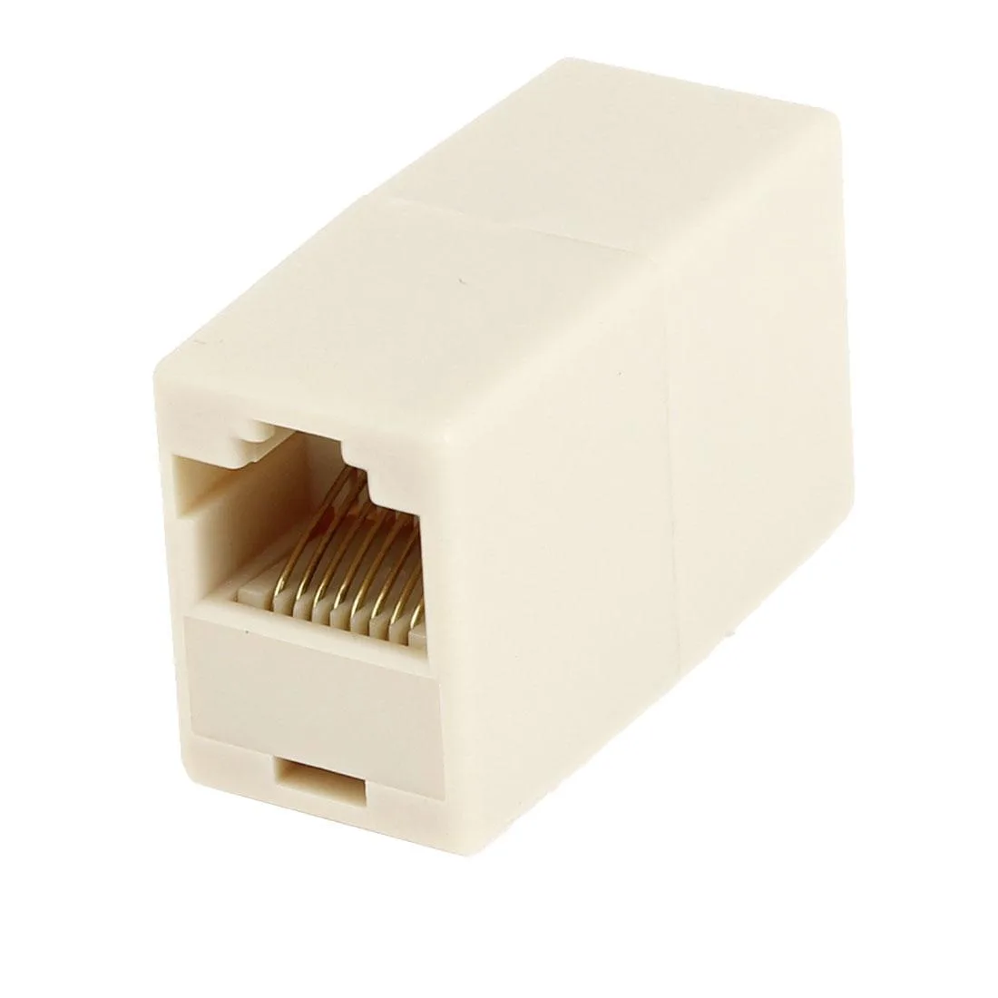 Unique-Bargains Unique-Bargains RJ45 Double Female Adapter Beige — product photo