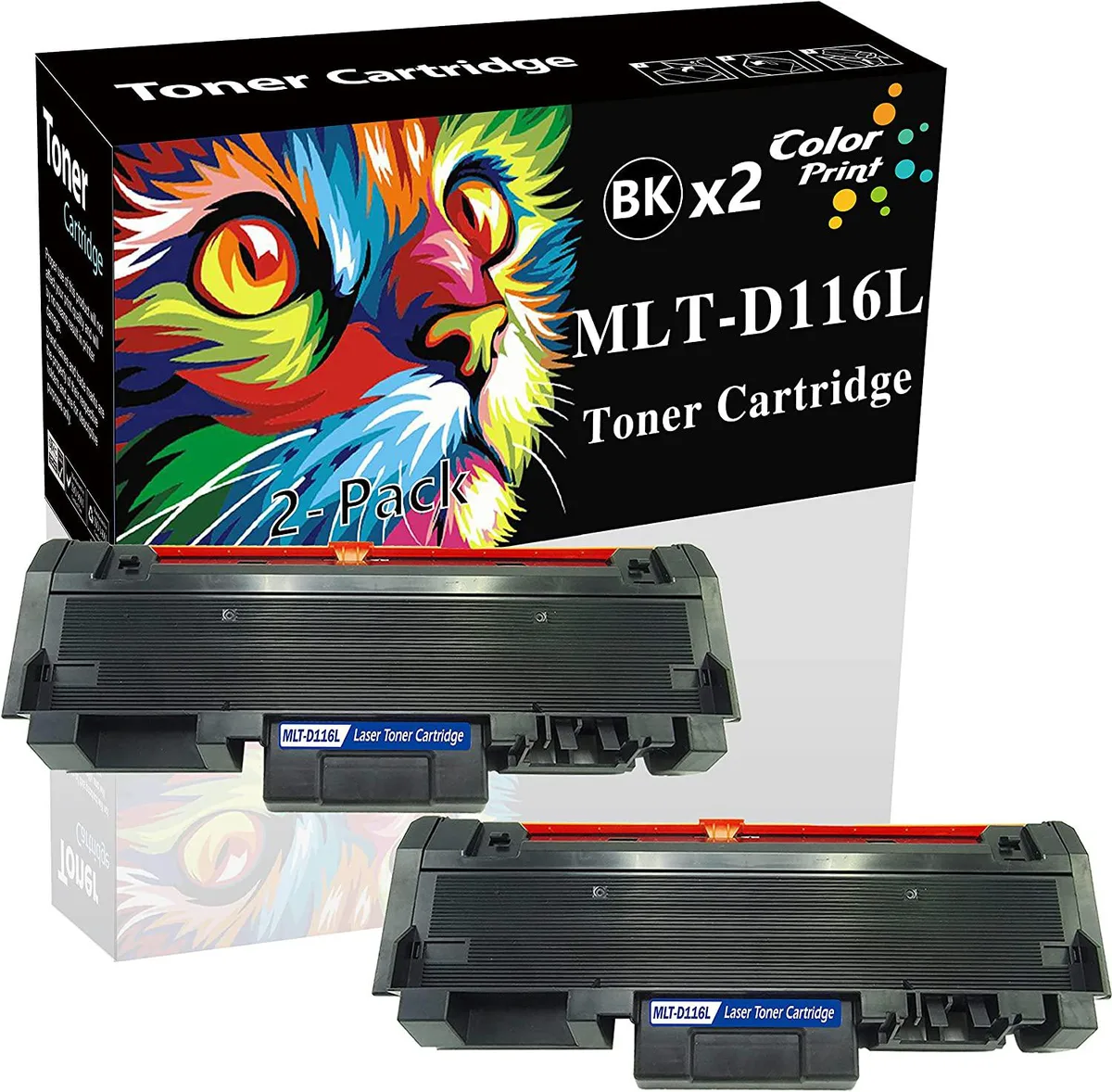 NuoTo NuoTo MLT-D116L Compatible Toner Cartridge 2-Pack Black 3000 Pages — product photo