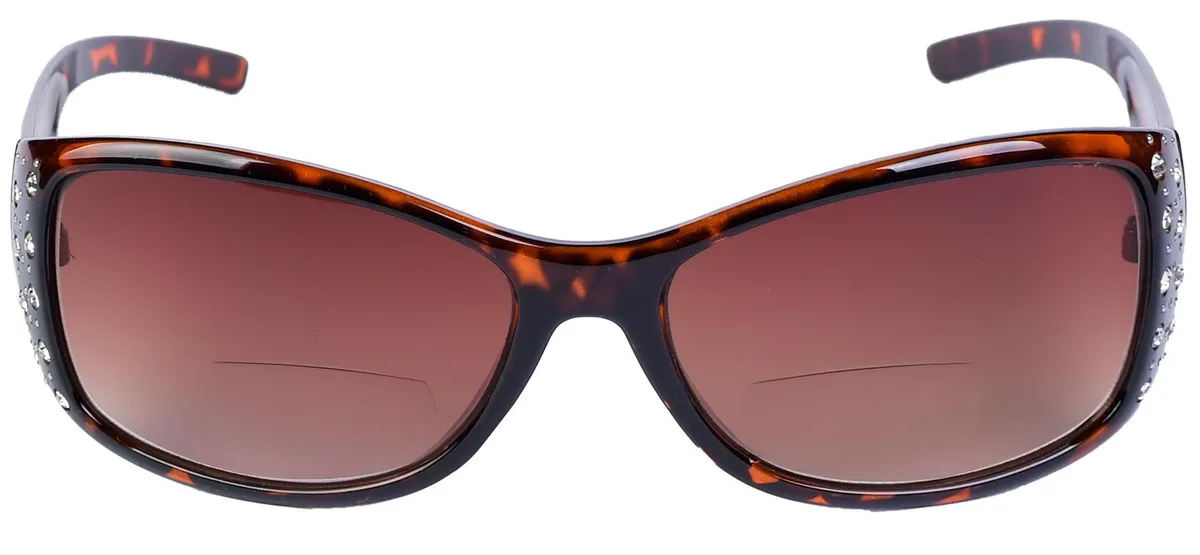 Mass Vision Mass Vision Bifocal Reading Glasses +2.00 Tortoise Acetate Frame Rhinestones — product photo