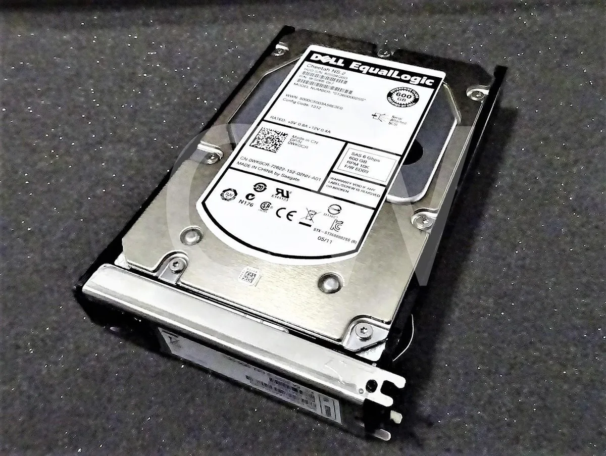 DELL DELL ST3600002SS 600GB 10000RPM SAS 3.5" internal hard drive with caddy — product photo