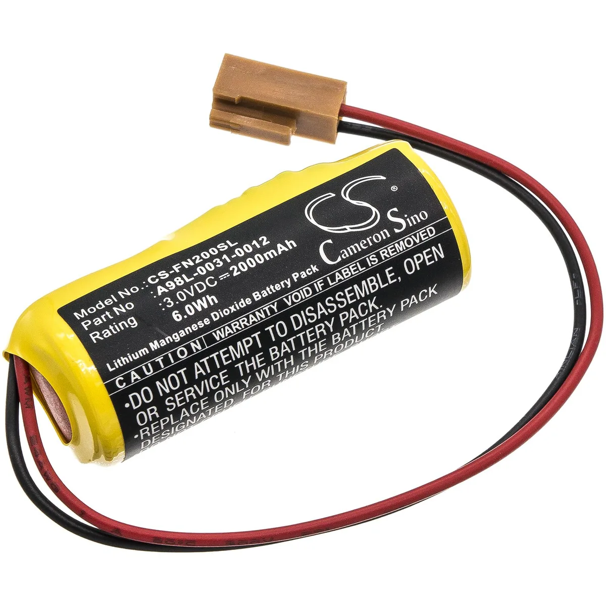 Cameron &amp; Co Cameron &amp; Co DS-CS-FN200SL standard battery 3.0V 2000mAh 6.0Wh Li-MnO2 green — product photo