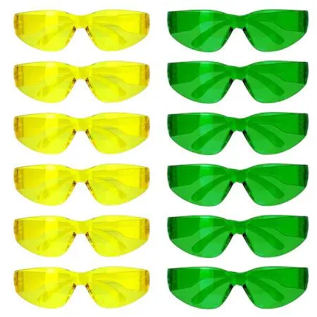 BISON LIFE BISON LIFE Keystone Safety Glasses Anti-Scratch Yellow 12 pairs — product photo