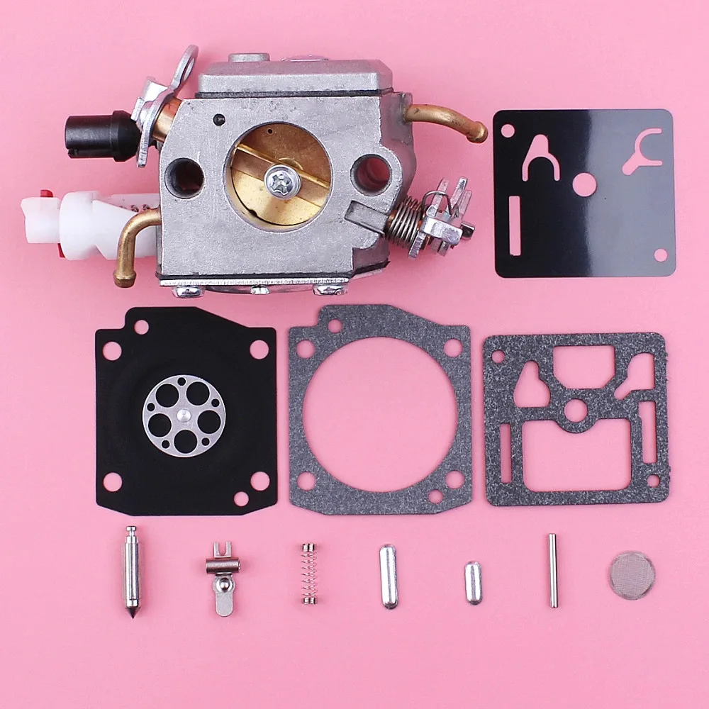 LAHDEK LAHDEK 2-Stroke Carburetor Kit 2 Fuel Lines 340 345 346XP 350 353 — product photo