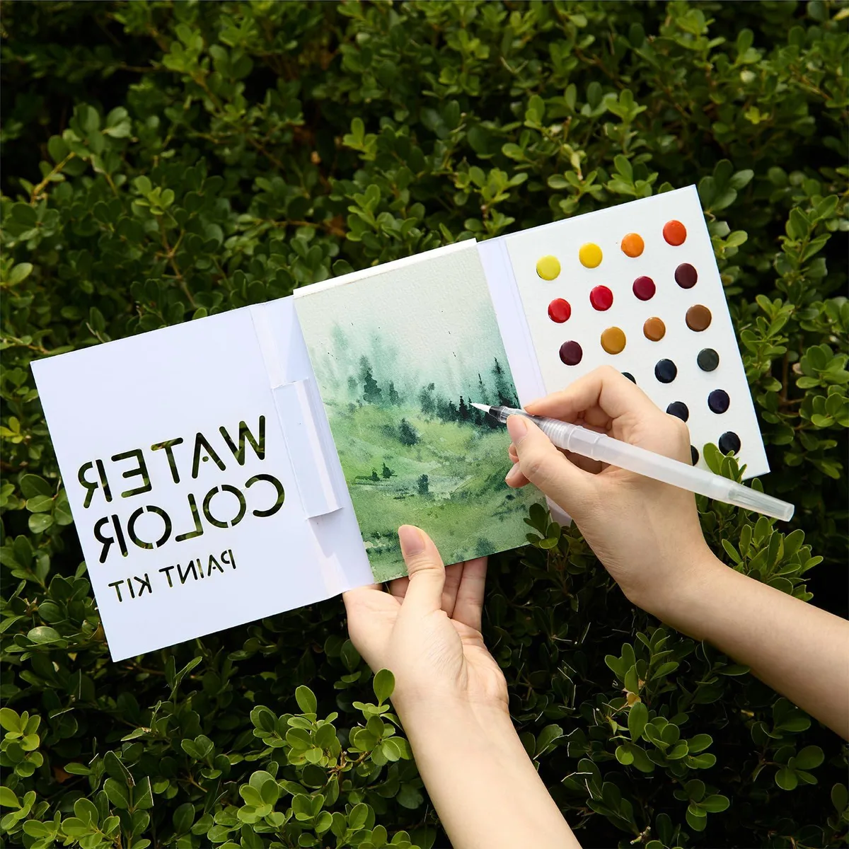  BKW-2007-1 Watercolor Paint Set 24 Colors 10 Papers 300gsm — product photo
