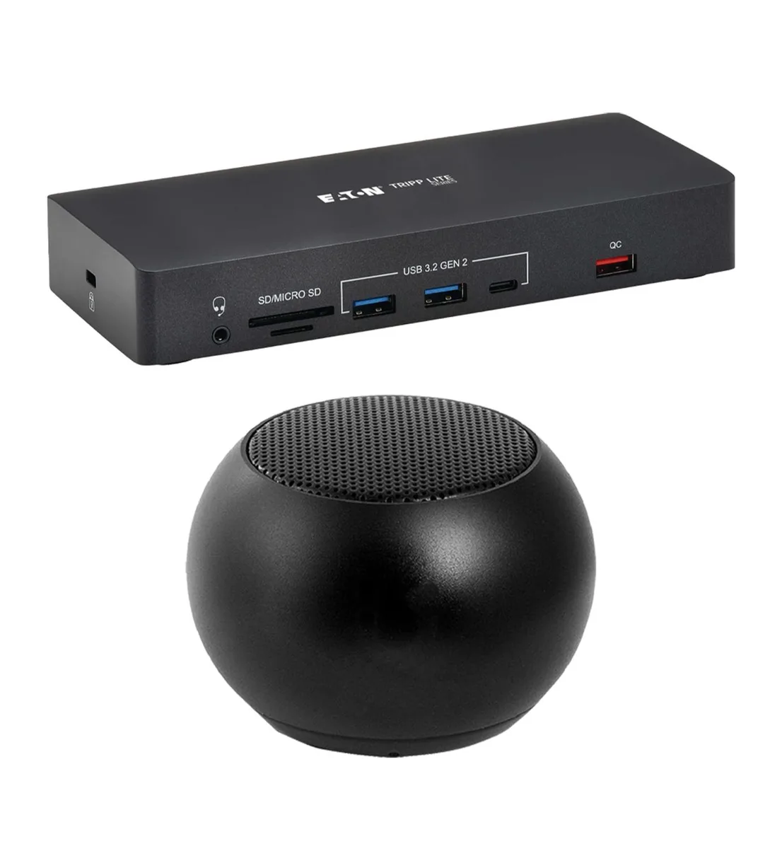 Tripp Lite Tripp Lite USB-C Docking Station Triple Display 100W with Bluetooth Mini U Speaker — product photo