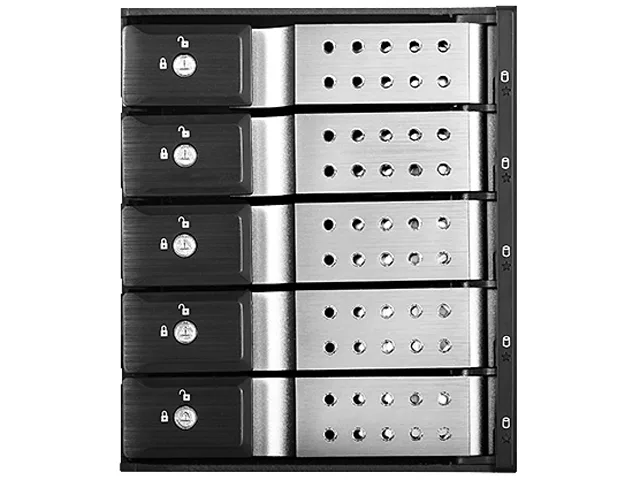 iStarUSA Inc. iStarUSA Inc. BPN-DE350HD-SILVER 3×5.25″→5×3.5″ 12Gb/s server accessory — product photo