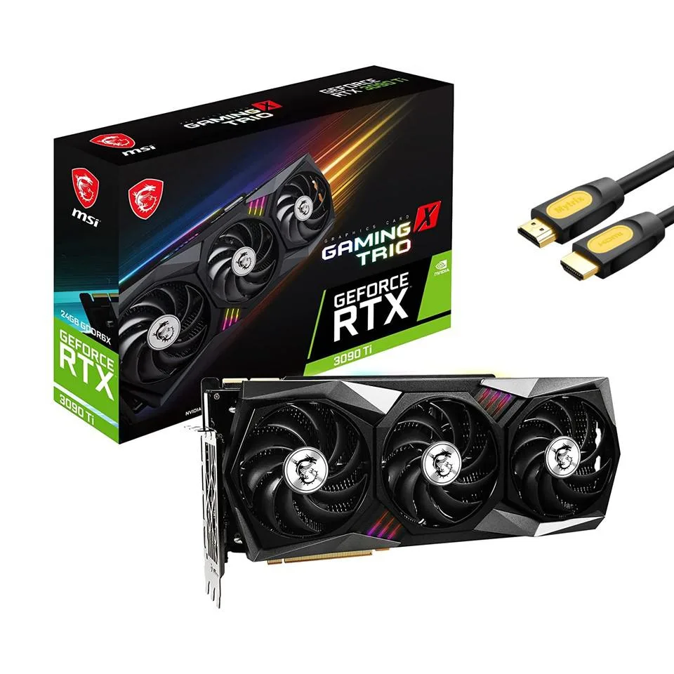 MSI MSI GeForce RTX 3090 Ti Gaming X Trio 24GB GDDR6X graphics card — product photo
