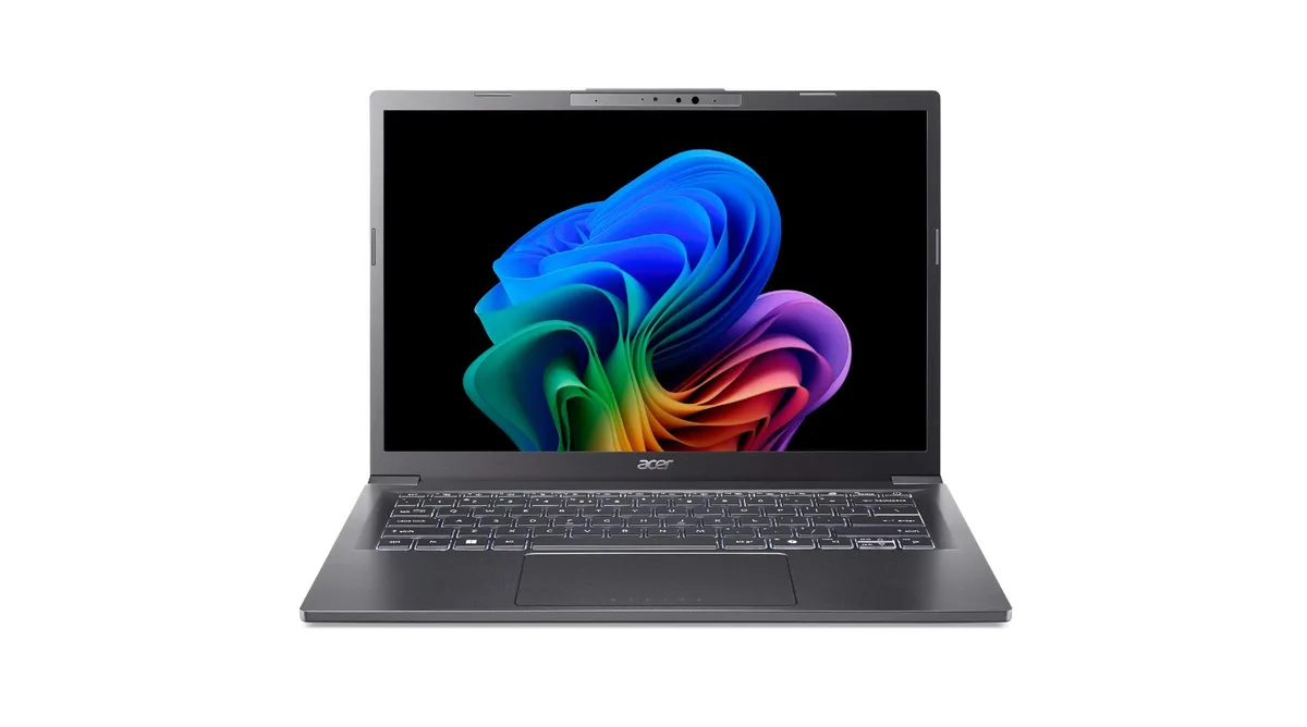 Acer America Acer Aspire 14 AI laptop Ultra 5 226V 16GB 1TB 14 WUXGA touchscreen Grey — product photo