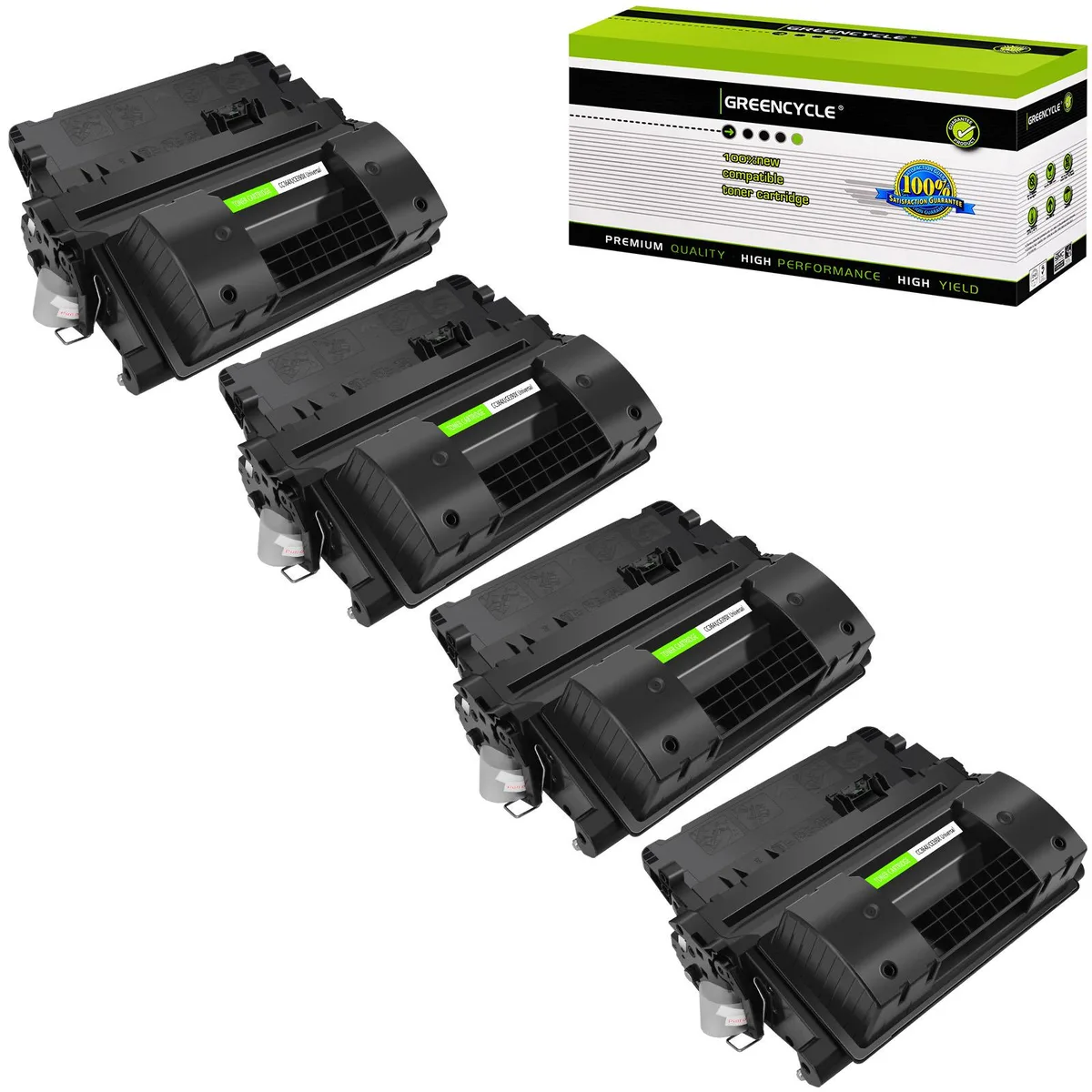 GREENCYCLE GREENCYCLE CC364X 64X Black Toner Cartridge 4-Pack 24000 Pages — product photo